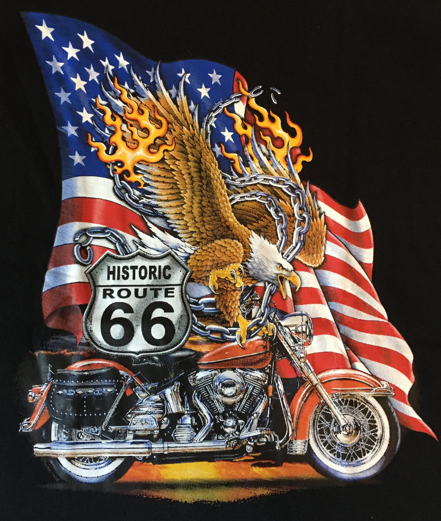 Route 66 Americana motorcycle t shirt