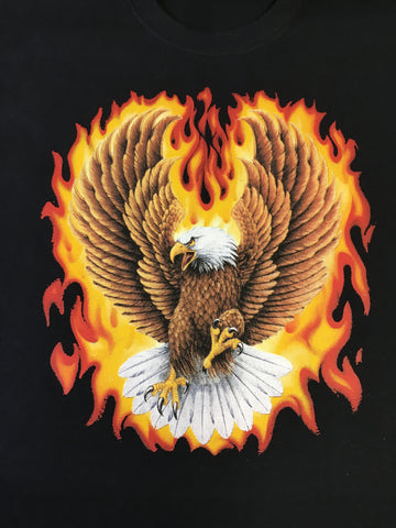 Eagle and Flames t shirt